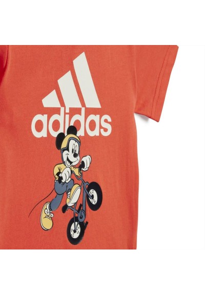 Completi bambino Adidas corto estivo rosso blu disney  - Vendita onlin