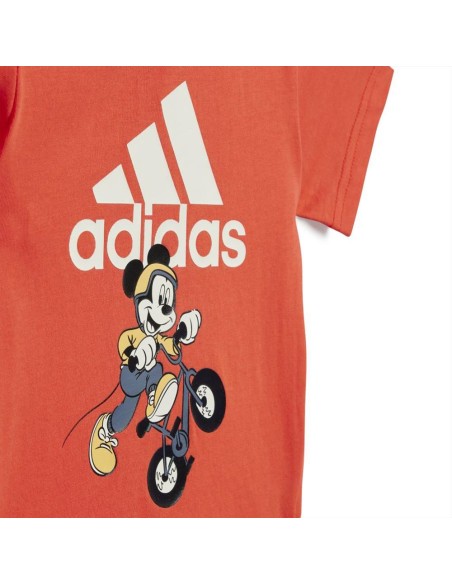 Completi bambino Adidas corto estivo rosso blu disney  - Vendita onlin