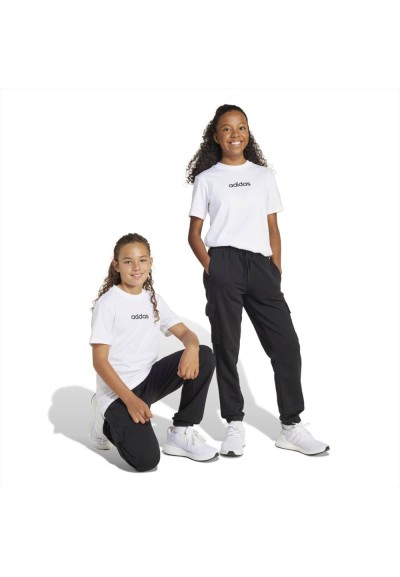 Pantaloni unisex ragazzo adidas nero con tasche laterali  - Vendita on