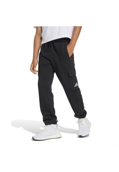 Pantaloni unisex ragazzo adidas nero con tasche laterali  - Vendita on