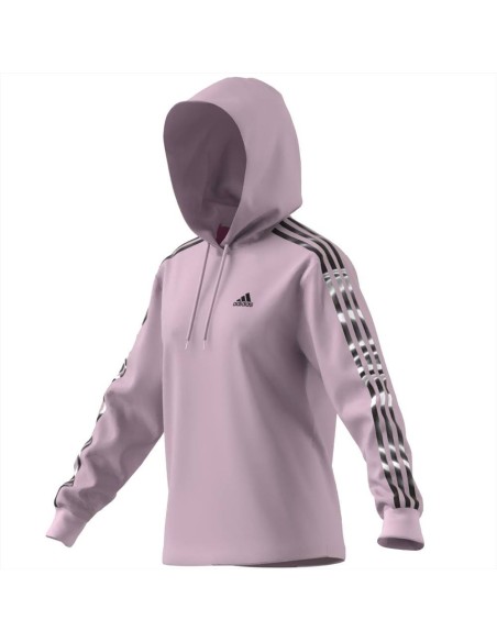 Felpa donna con cappuccio Vibrant Print 3-Stripes  - Vendita online | 