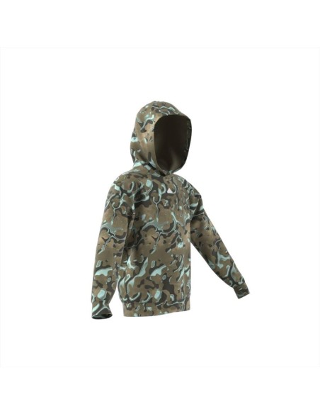 Felpa fantasia mimetica verde adidas