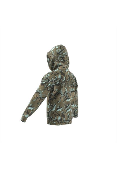 Felpa fantasia mimetica verde adidas