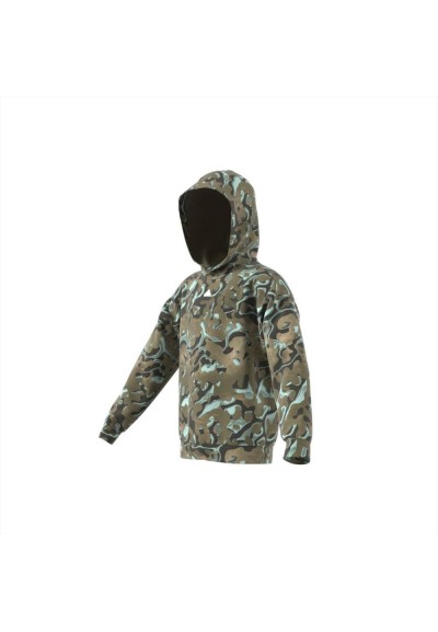 Felpa fantasia mimetica verde adidas