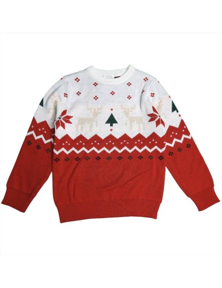Maglione Natalizio Bambino Renne e Stelle  - Vendita online | GBMsport Maglione Natalizio Bambino Renne e Stelle  - Vendita online | GBMsport