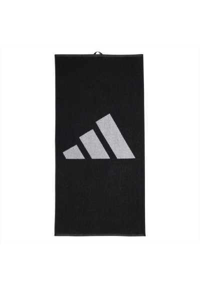 adidas 3BAR TOWEL SMAL, asciugamano spugna sportivo nero adidas  - Ven