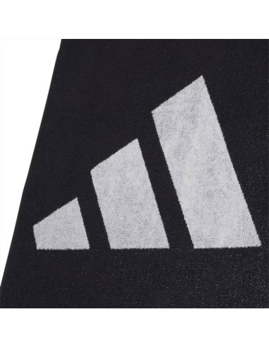 adidas 3BAR TOWEL SMAL, asciugamano spugna sportivo nero adidas  - Ven 2