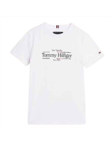 T-shirt bianca ragazzo Tommy Hilfiger NYC  - Vendita online | GBMsport