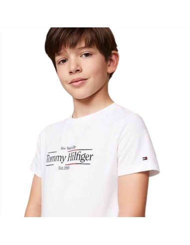 T-shirt bianca ragazzo Tommy Hilfiger NYC  - Vendita online | GBMsport 2