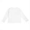 T-Shirt Unisex maniche lunghe Bianca logo nero
