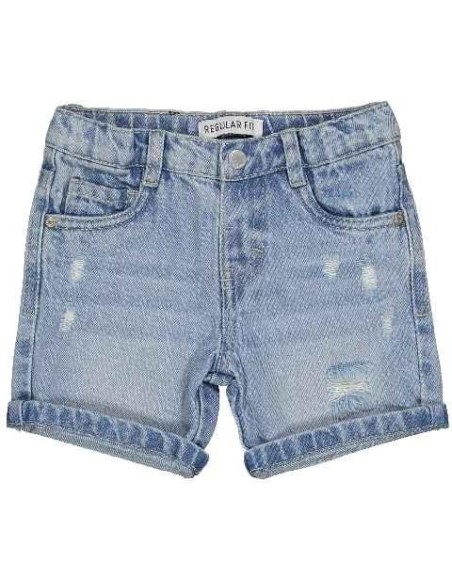 Bermudea denim chiaro,  bambino birba  - Vendita Moda sportiva