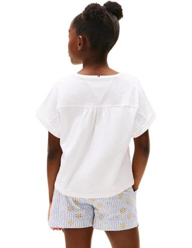 T-Shirt Tommy Hilfiger, ragazza bianca.  - Vendita Moda sportiva 2