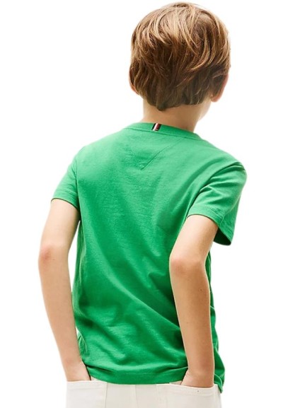 T-Shirt Tommy Hilfiger, ragazzi verde.  - Vendita Moda sportiva