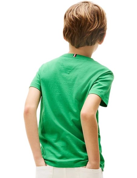 T-Shirt Tommy Hilfiger, ragazzi verde.  - Vendita Moda sportiva