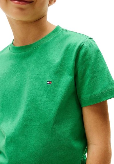 T-Shirt Tommy Hilfiger, ragazzi verde.  - Vendita Moda sportiva