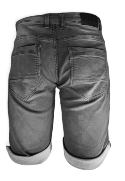 Jeans bermuda uomo color grigio 5 tasche.