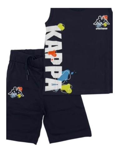 Completo a canota kappa, Bambino blu.  - Vendita Moda sportiva 2