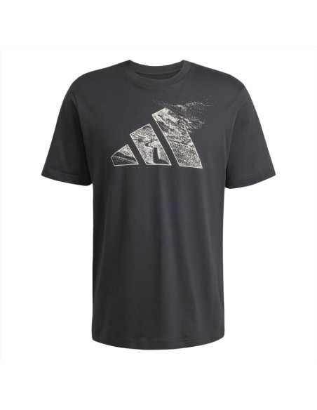 adidas M T CE LOGO T, T-Shirt nera stampa davanti  - Vendita online | 