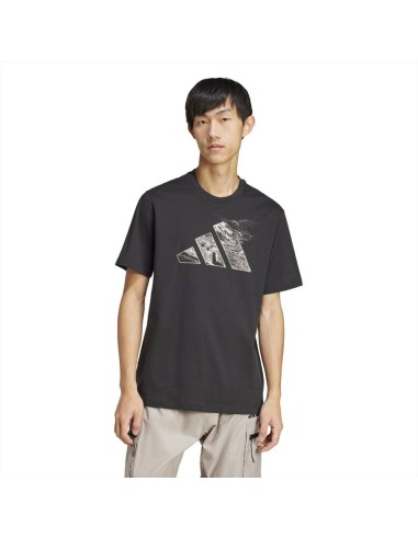 adidas M T CE LOGO T, T-Shirt nera stampa davanti  - Vendita online |  2