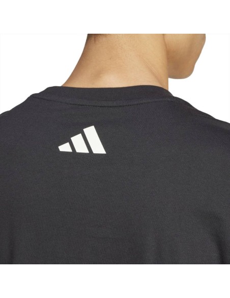 adidas M T CE LOGO T, T-Shirt nera stampa davanti  - Vendita online | 