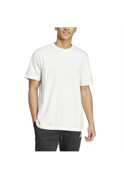 T-Shirt bianca uomo con stampa davanti - modello m ce topo t di adidas