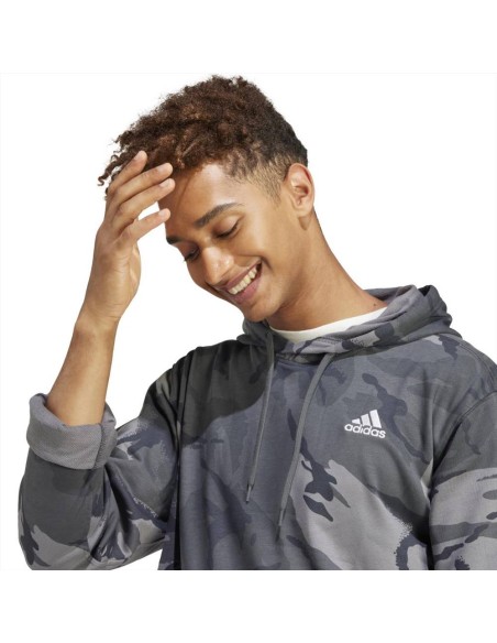 felpa con cappuccio adidas camo.