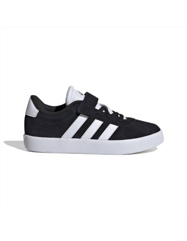 adidas VL COURT 3.0 EL C C,scarpa bambini nera in suede.  - Vendita on
