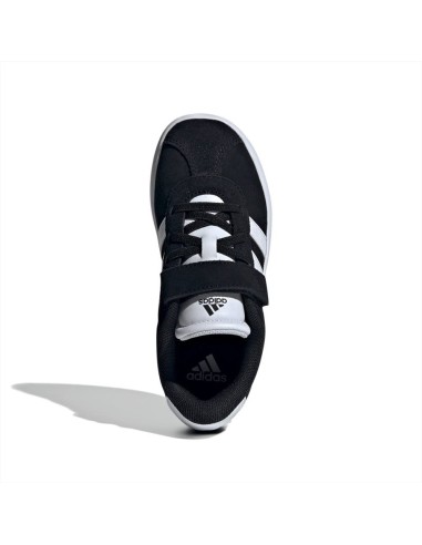 adidas VL COURT 3.0 EL C C,scarpa bambini nera in suede.  - Vendita on 2