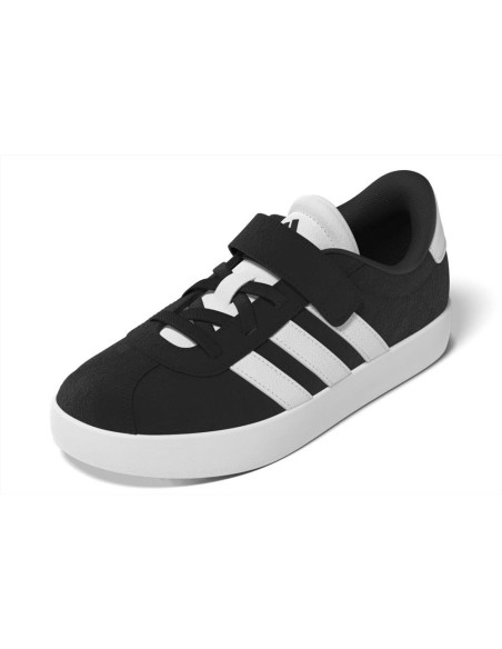 adidas VL COURT 3.0 EL C C,scarpa bambini nera in suede.  - Vendita on