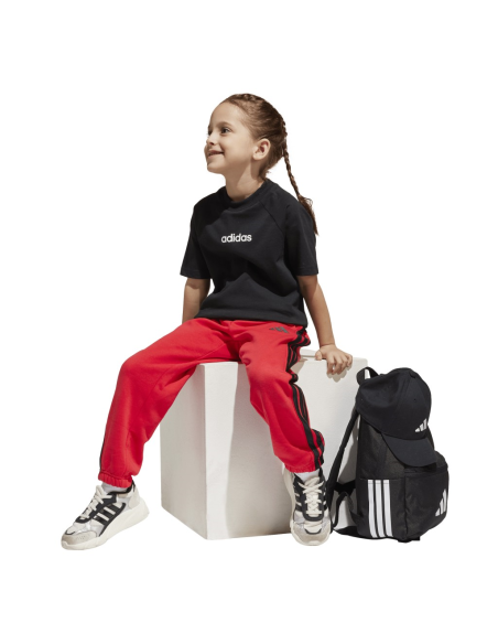T-Shirt adidas lk lin tee 160, unisex bambini nera.  - Vendita Moda sp