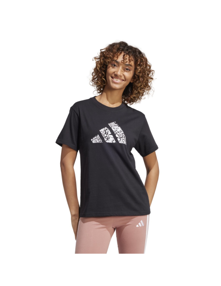 T-Shirt donna adidas W C CAMO TEE, donna nera.  - Vendita Moda sportiv