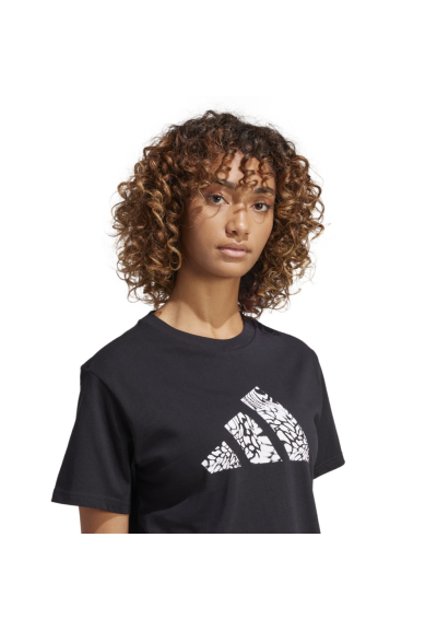 T-Shirt donna adidas W C CAMO TEE, donna nera.  - Vendita Moda sportiv