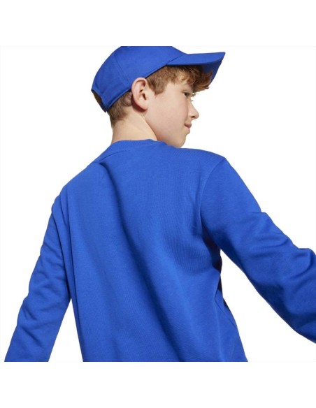 Tuta Junior blu adidas J BL FT JOG 240 - Completo Felpa e Jogger Sport