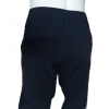 pantalone lungo elasticizzato in cotone blu scuro 5 tasche.