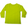 T-Shirt verde bimbo maniche lunghe con stampa davanti