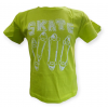 T_Shirt verde bimbo con stampa skate