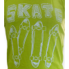 T_Shirt verde bimbo con stampa skate