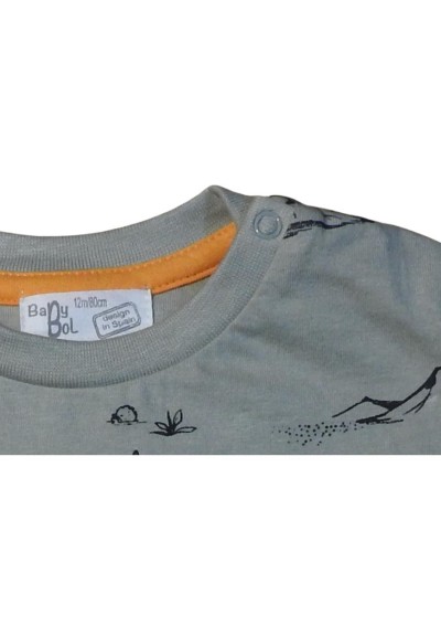 Completi babybol, bambino t-shirt sabbia+ pantalone corto blu.*  - Ven