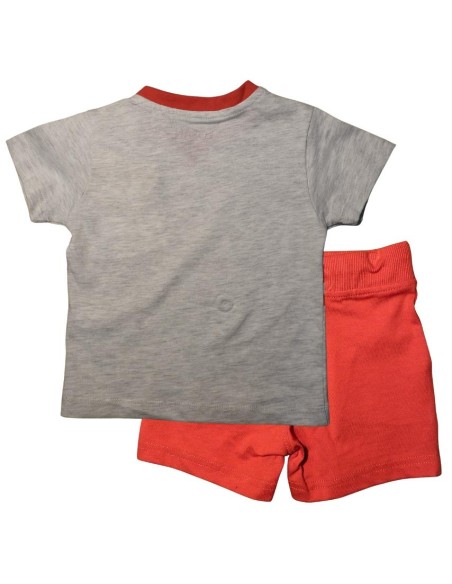 Completo losan, bambino stampa squalo grigio-rosso*.  - Vendita Moda s
