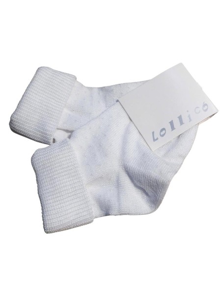 Calze Lollicò neonato in viscosa white.  - Vendita Moda sportiva