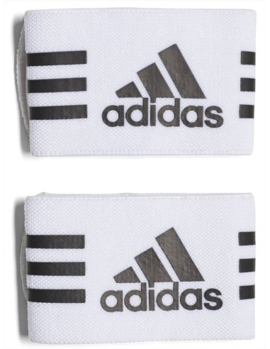 Polsini Cavigliera elastici, 2pz bianco-nere Adidas.  - Vendita Moda s