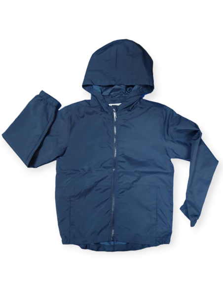 Giubbino bambino nylon blu