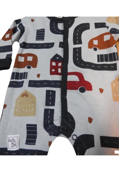 Tutina babybol, bambini in cotone con stampa di macchinine*  - Vendita