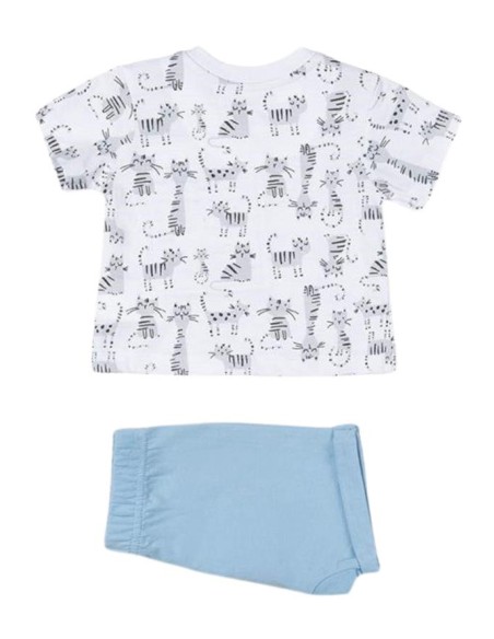 Completo losan, bambinoT-shirt e Pantaloncino fantasia gatto.*  - Vend