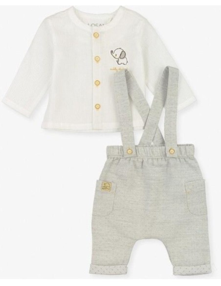 Completino Losan in Cotone Estivo, Dolce Eleganza per Neonato*  - Vend