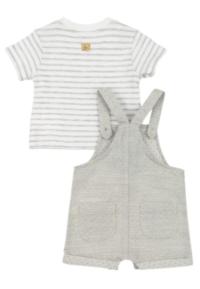 Completo T-shirt + salopette, Losan Neonato Estivo in Cotone.  - Vendi