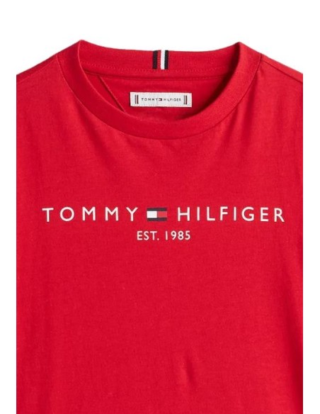 T-Shirt tommy hilfiger u corp logo ess tee ss, ragazzo rossa  - Vendit T-Shirt tommy hilfiger u corp logo ess tee ss, ragazzo rossa  - Vendit