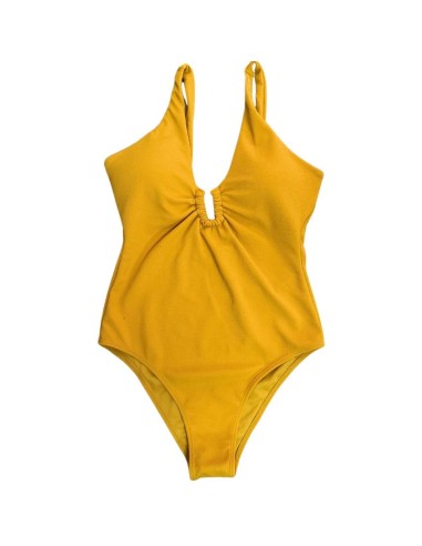 Costume intero donna, color senape Losan.