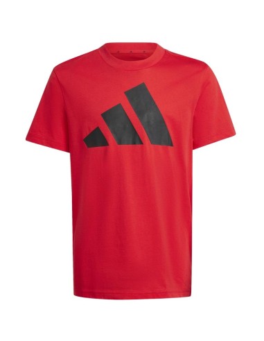 T-Shirt adidas, unisex con logo rossa.  - Vendita Moda sportiva
