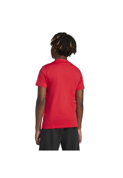 T-Shirt adidas, unisex con logo rossa.  - Vendita Moda sportiva